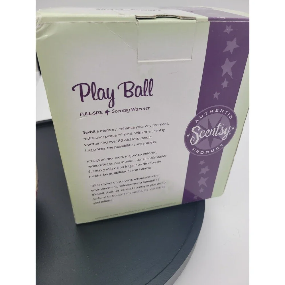 Retired Baseball Scentsy Candle Wax Warmer.Play Ball.Full Size